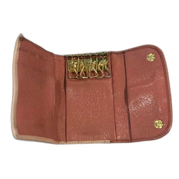 Vintage Miu Miu Pink and Beige Key Case - Picture 2 of 5